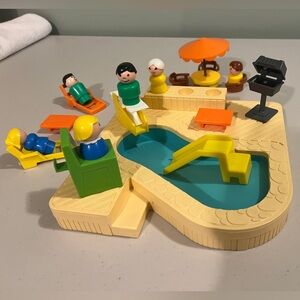 Vintage Fisher Price Pool Set